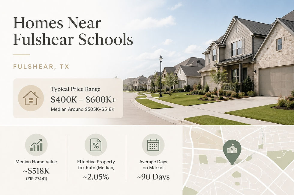 Family homes in a Fulshear, TX master-planned community near school zones in Fort Bend County