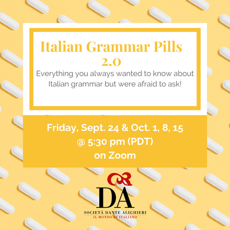 This Friday! Italian Grammar Pills 2.0