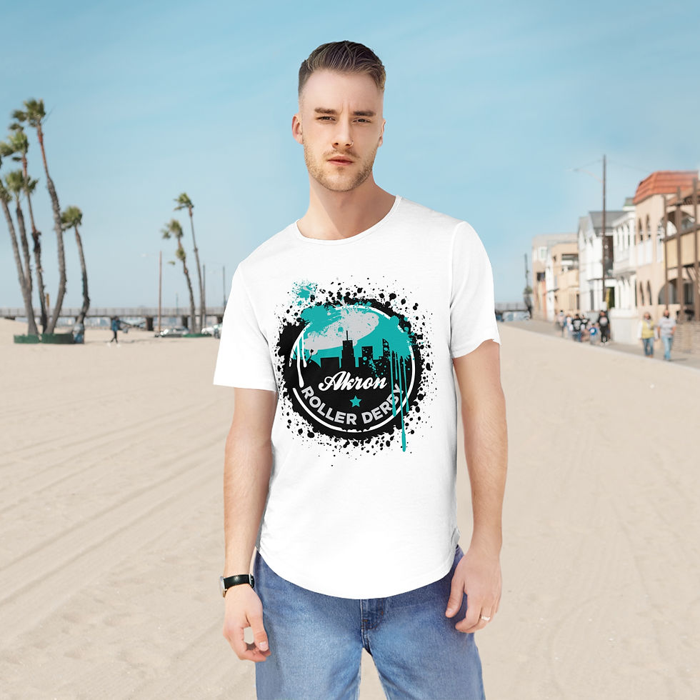 Thumbnail: Splatter Logo Curved Hem Men's Tee