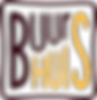 Logo van Buurhuis in handgeschreven gele en bruine letters