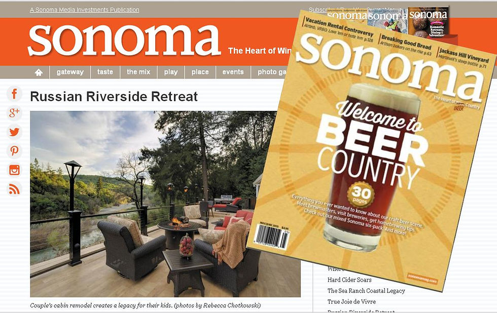 Sonoma Magazine Feature