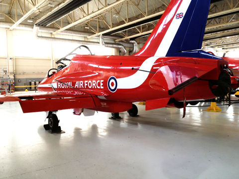Industrial Floor Coating in an aerospace hangar.