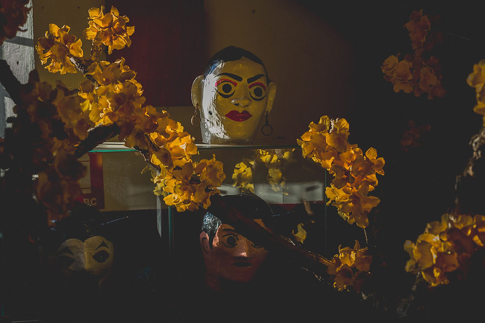 máscara de rosto feminino