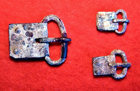 Saxon buckles with folded plates Breach Down