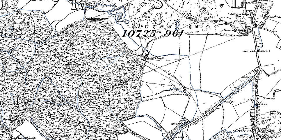 Hursley Park, Ampfield Wood 1st edition OS map
