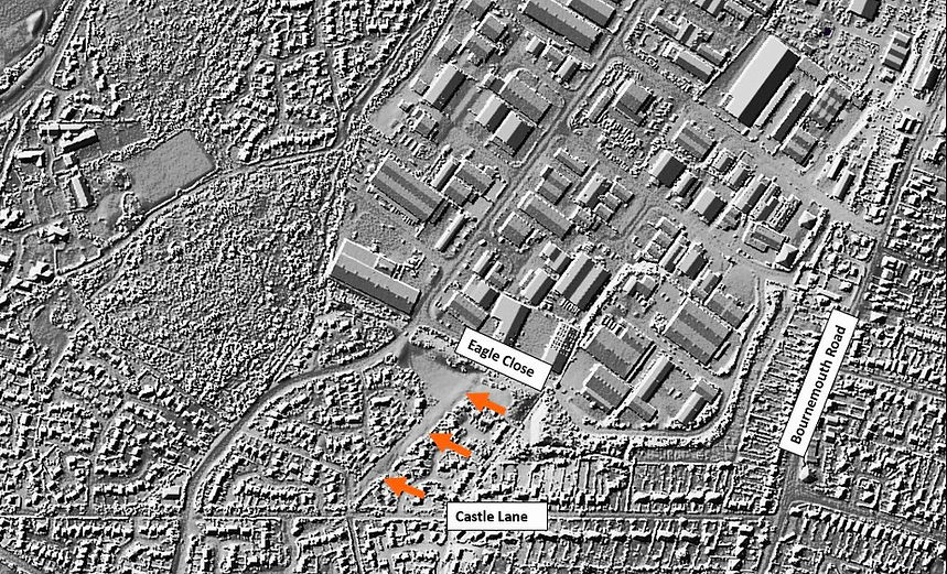 Roman road 422 LiDAR