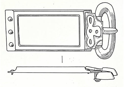 Breach Down rectangular Saxon buckle