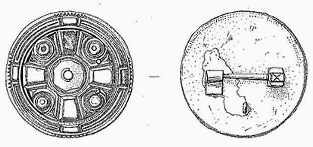 Bloodmoor Hill disc brooch