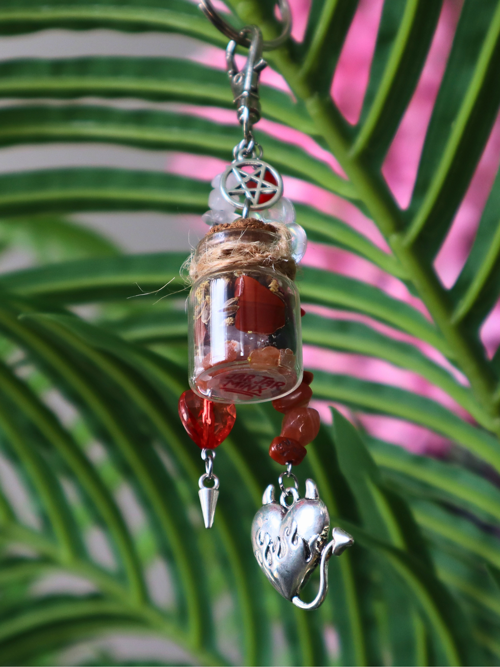 Thumbnail: Attraction Spell Keyring | JAR JAR MINX | (glamour, flirty, empowerment)🪄✨