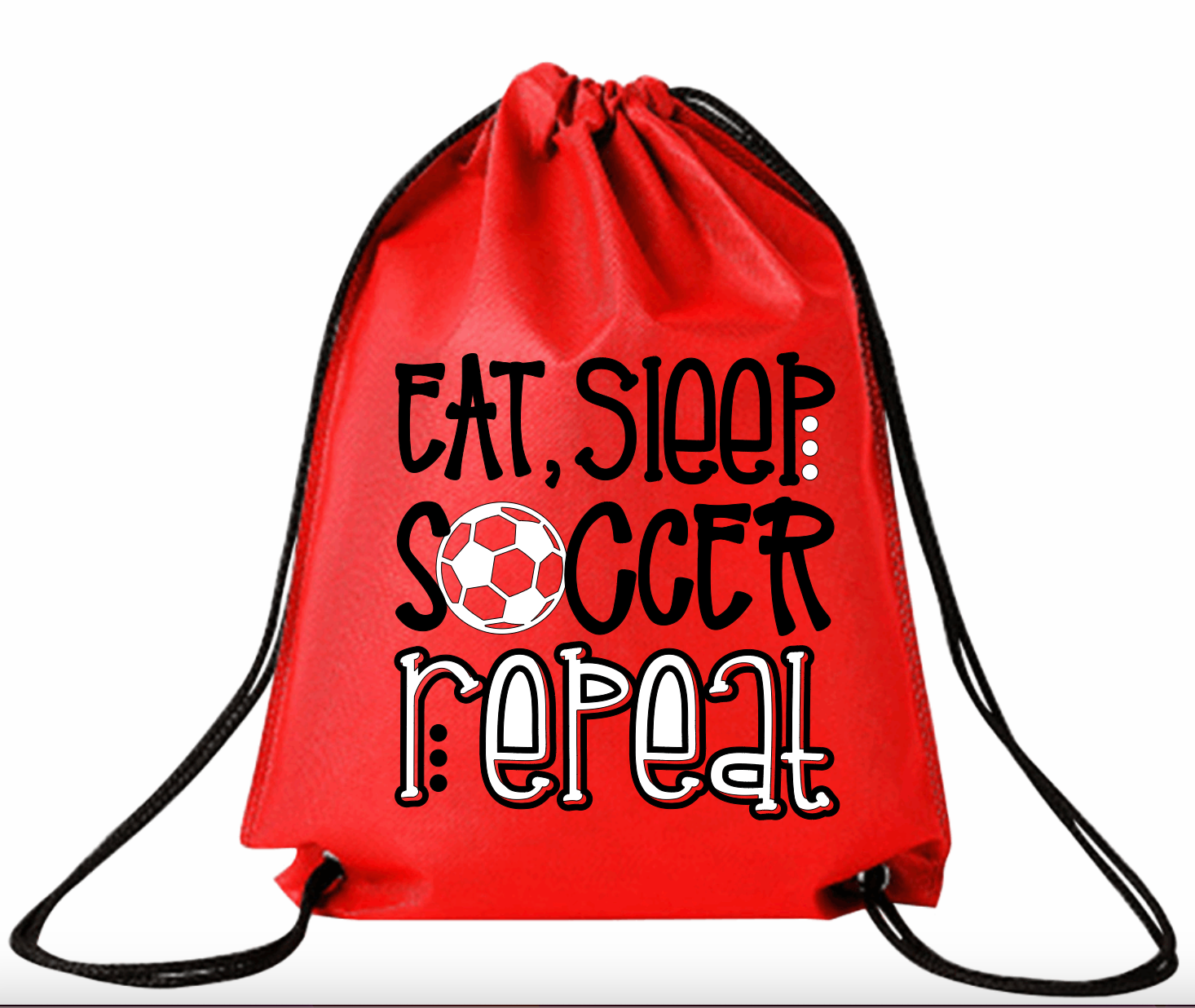 Eat, Sleep, Soccer, Repeat Bag