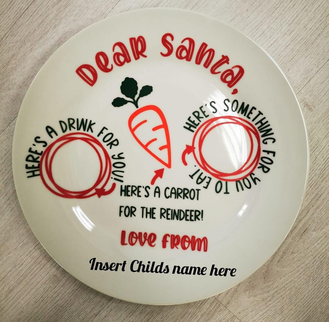 PERSONALISED SANTA PLATE