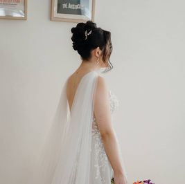 Modern Bridal High Bun