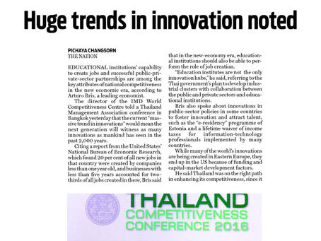 The Nation - Huge trends in innovation noted