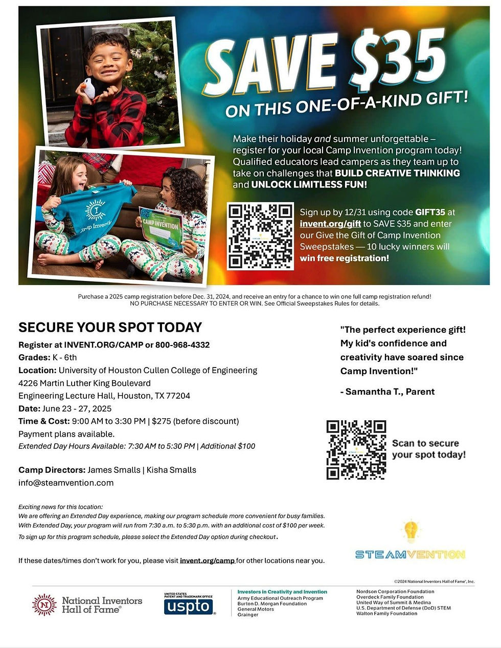 🏕️ Camp Invention – Summer Innovation Camp