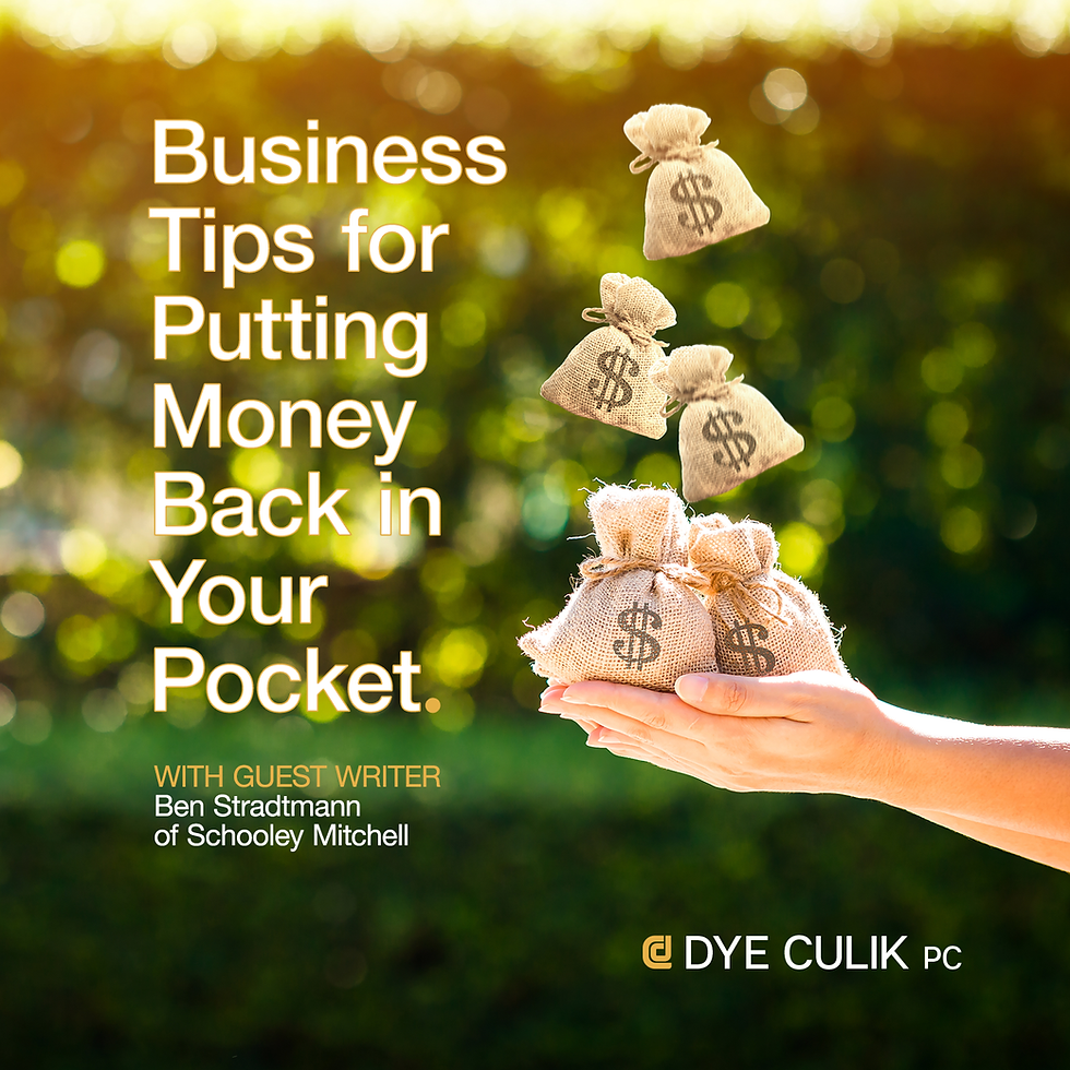 Business Tips For Putting Money Back In Your Pocket