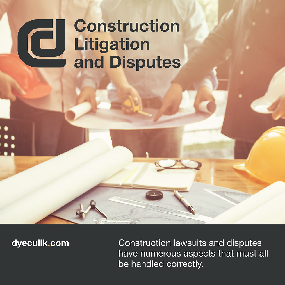 The Basics of Construction Disputes and Litigation