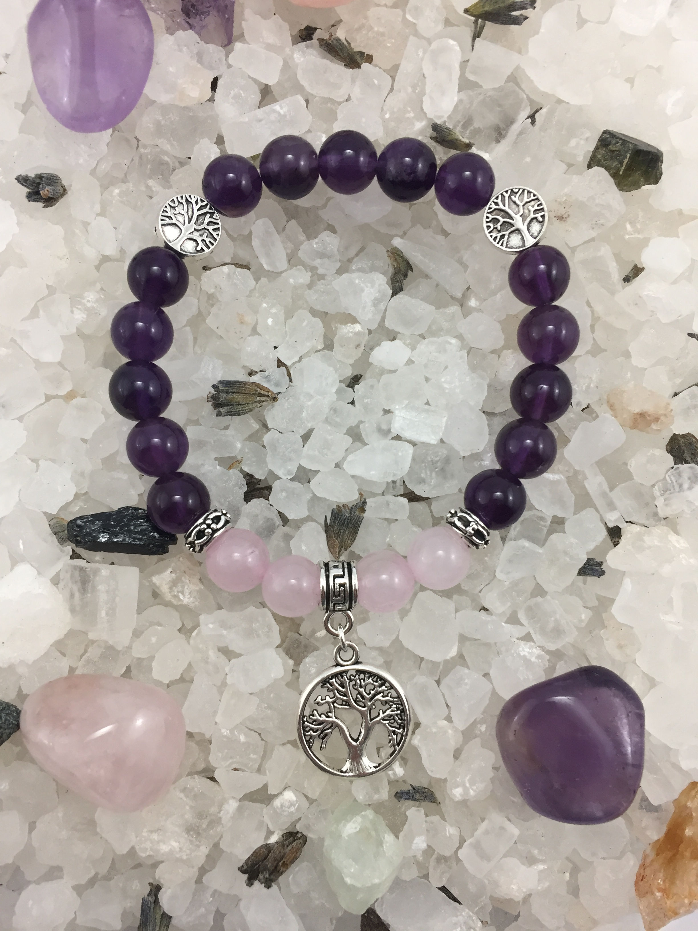 Pulsera Amatista Arbol de la Vida