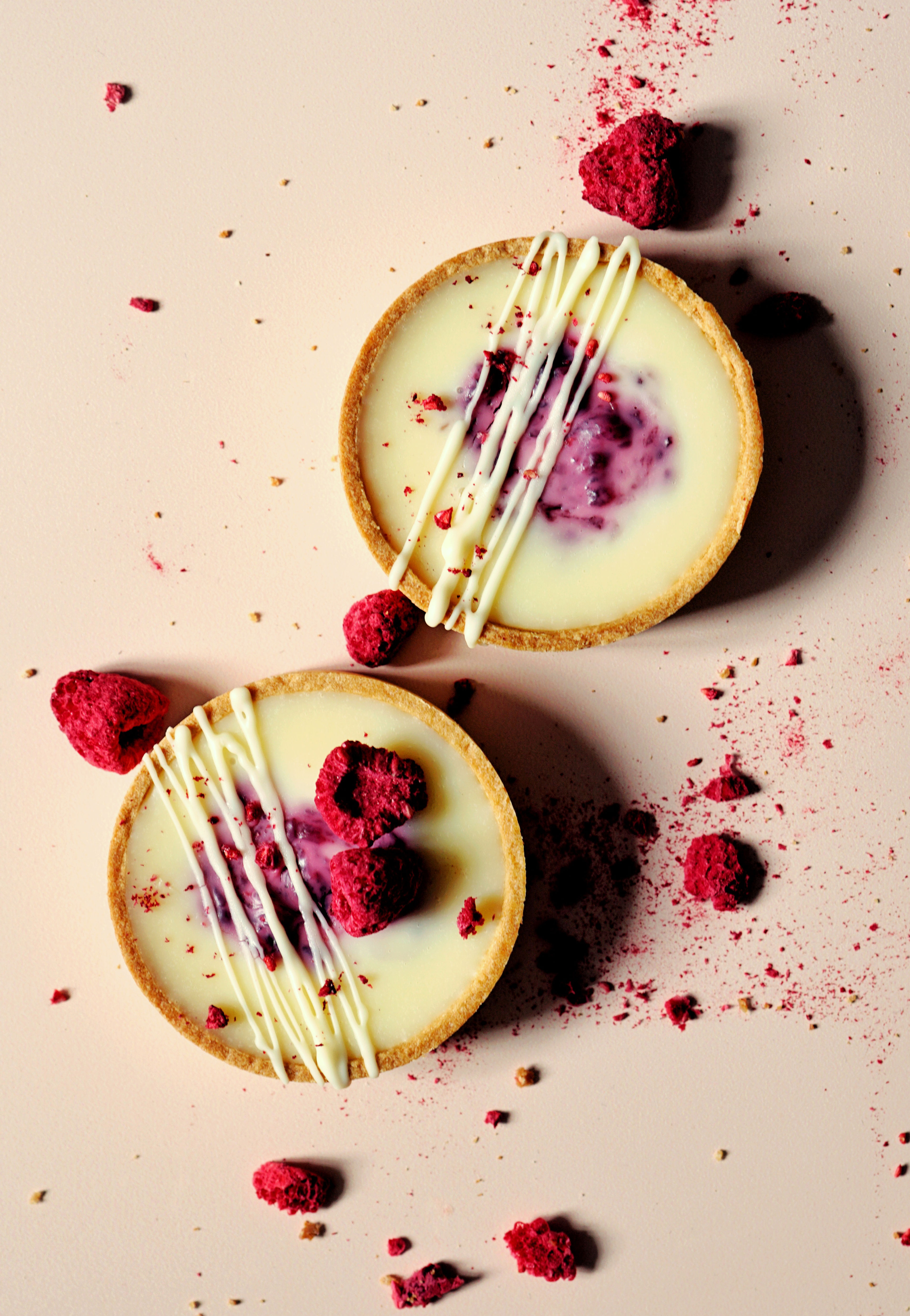 Tartelette Witte choco / Framboos