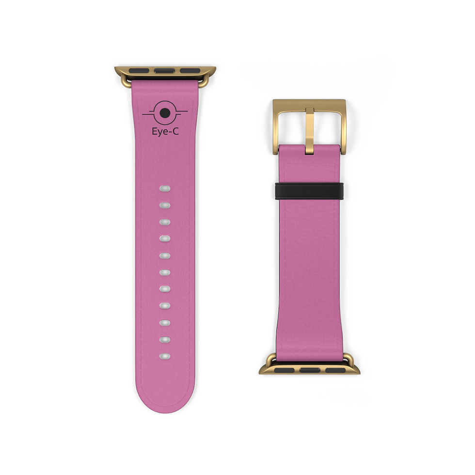 Miniature : Pink Silicone Watch Band