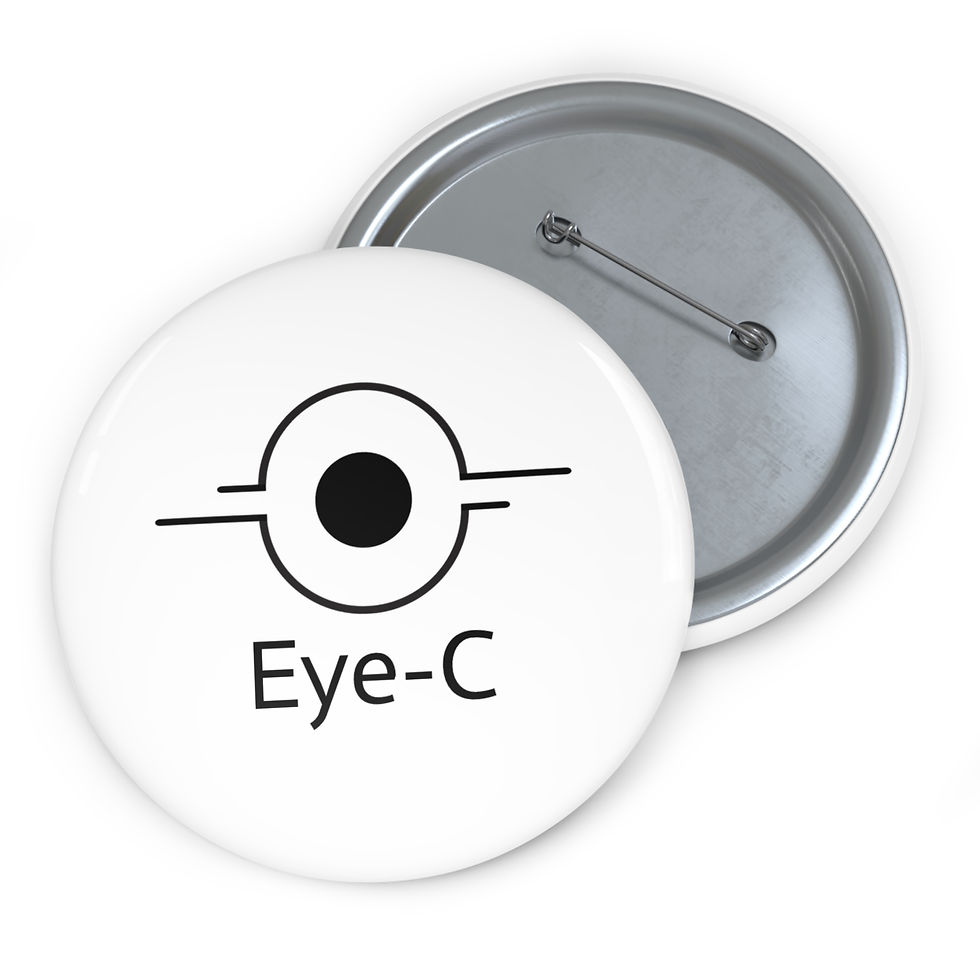 Miniature : Eye-C Round Pin Button