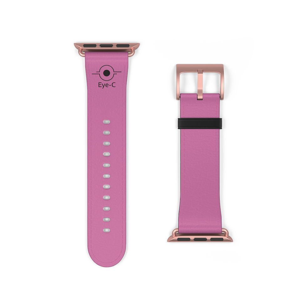 Miniature : Pink Silicone Watch Band