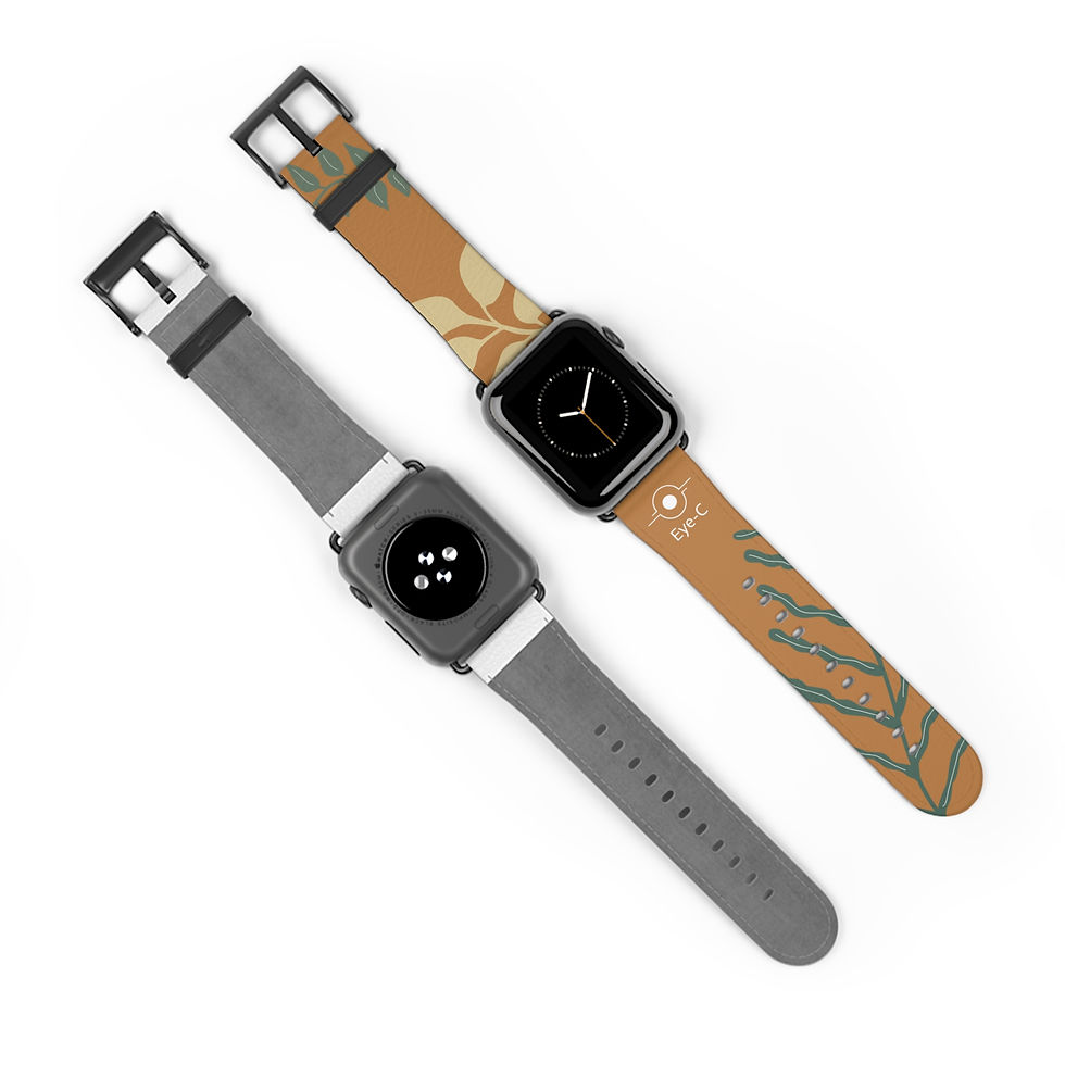 Miniature : Light Brown Silicone Watch Band