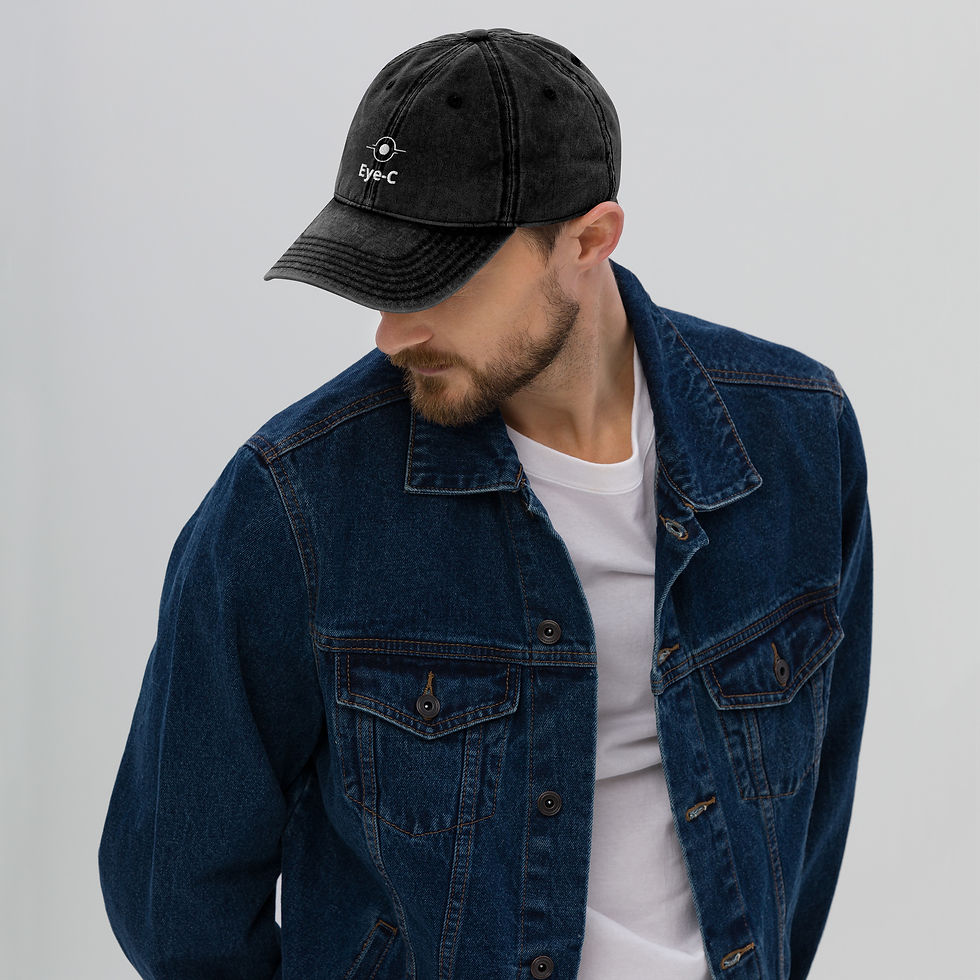 Miniature : Eye-C  Black Vintage Cotton Twill Cap