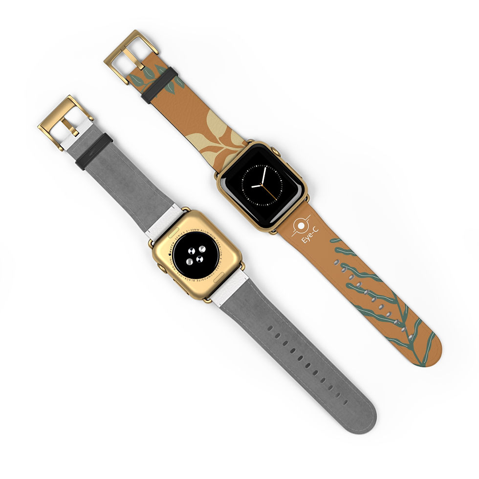 Miniature : Light Brown Silicone Watch Band