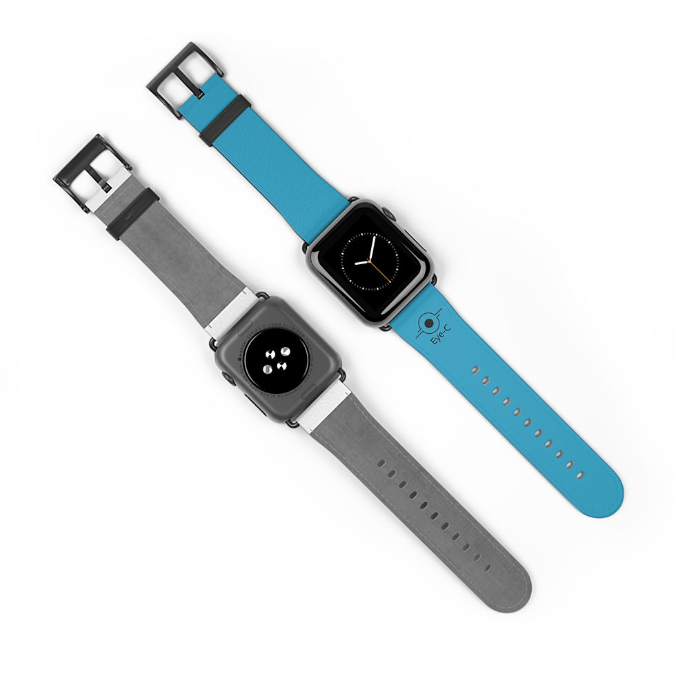 Miniature : Light Blue Silicone Watch Band
