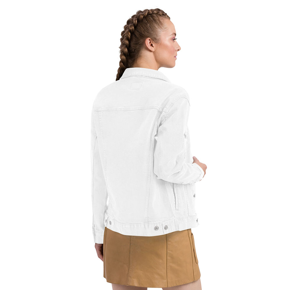 Miniature : Woman's white Eye-C denim jacket
