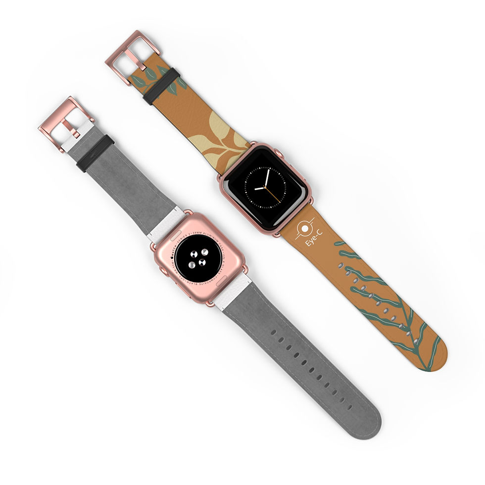 Miniature : Light Brown Silicone Watch Band