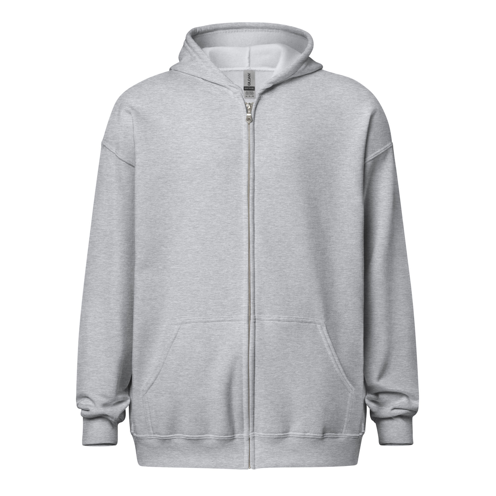 Light Grey blend zip hoodie