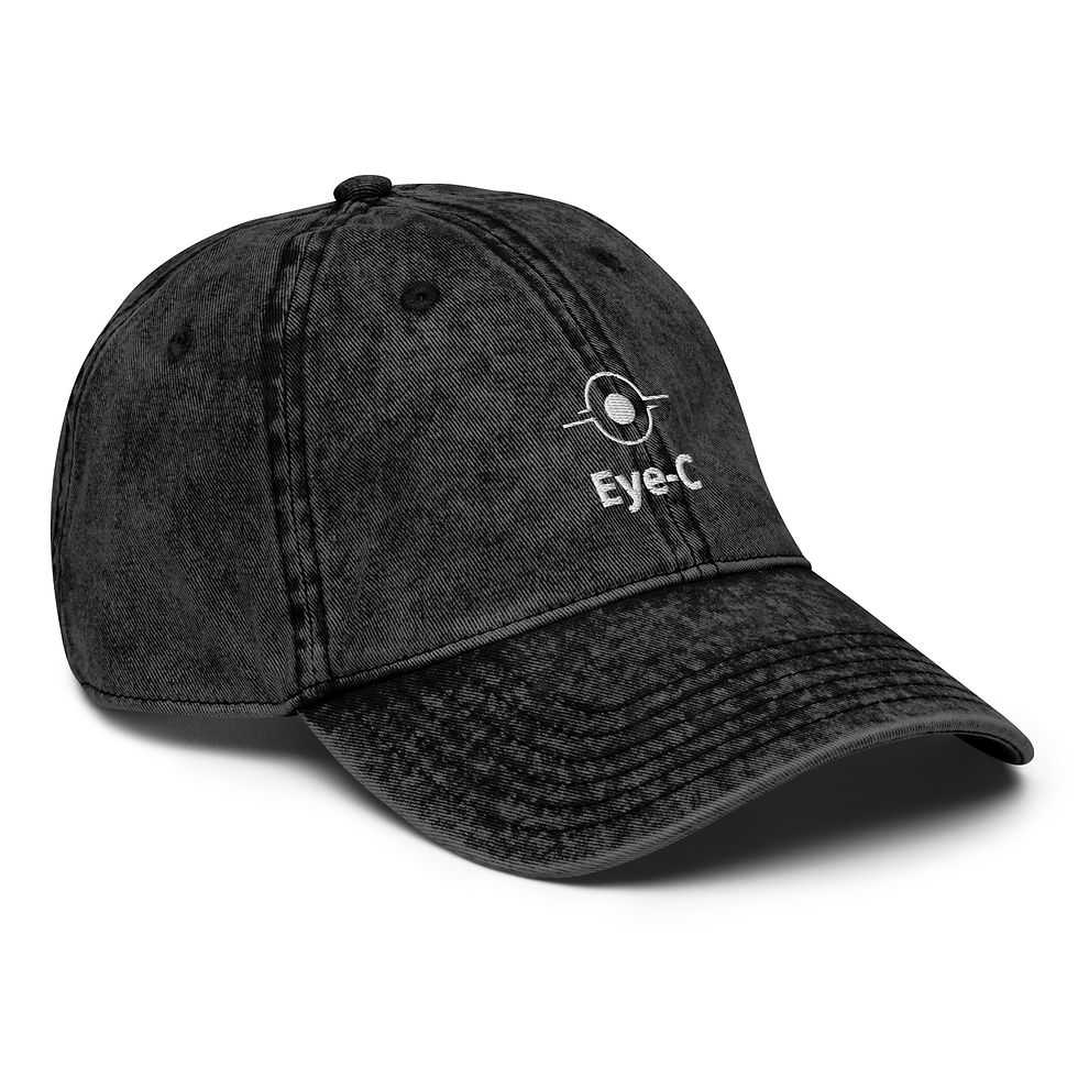 Miniature : Eye-C  Black Vintage Cotton Twill Cap