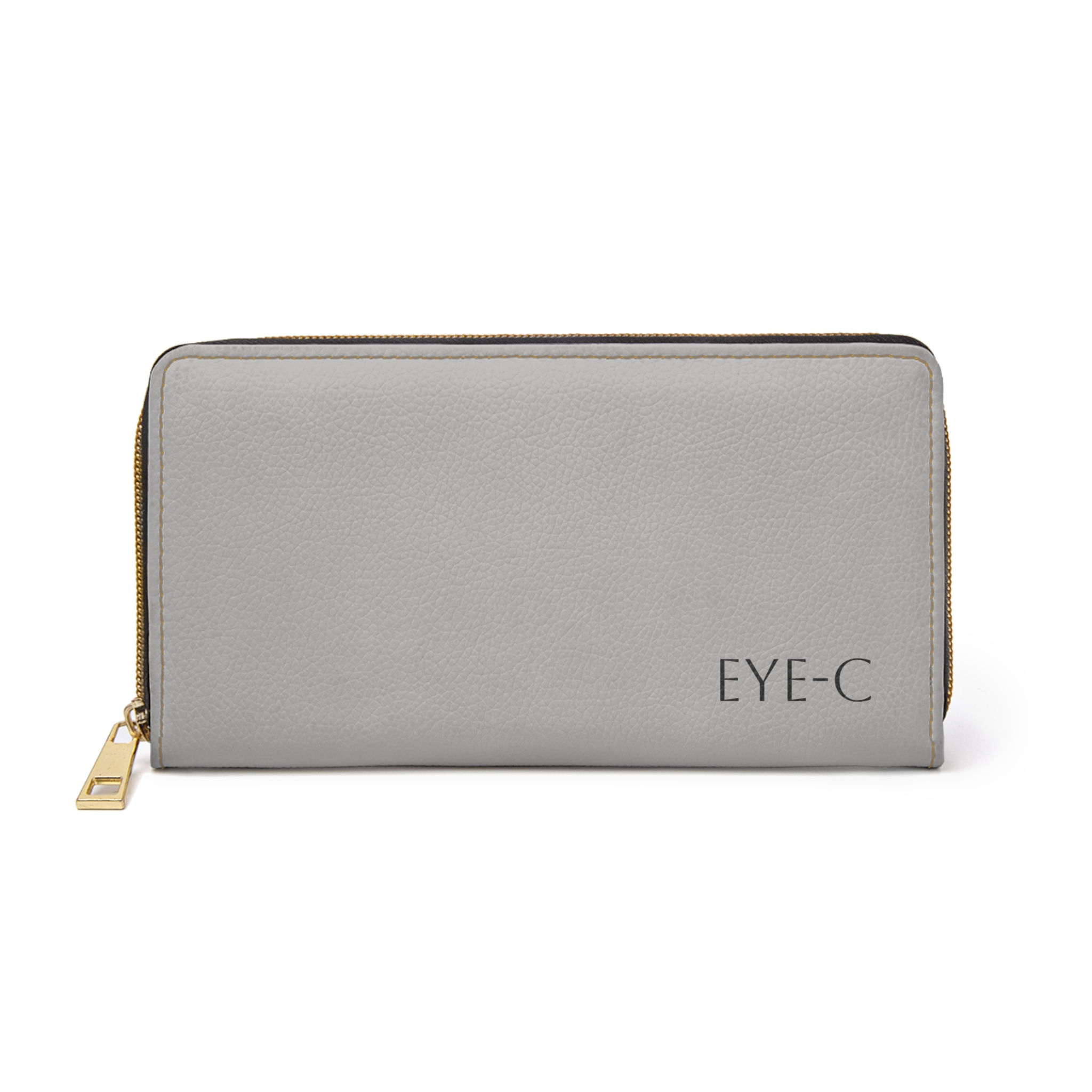 Grey Eye-C Leatherette Clutch
