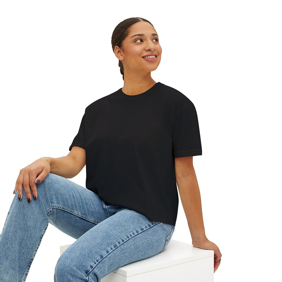 الصورة المصغرة: Woman Grey Boxy Tee