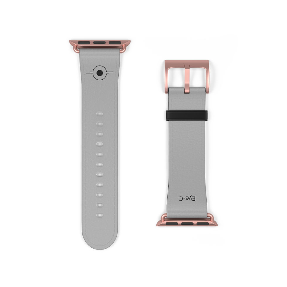 Miniature : Gray Silicone Watch Band