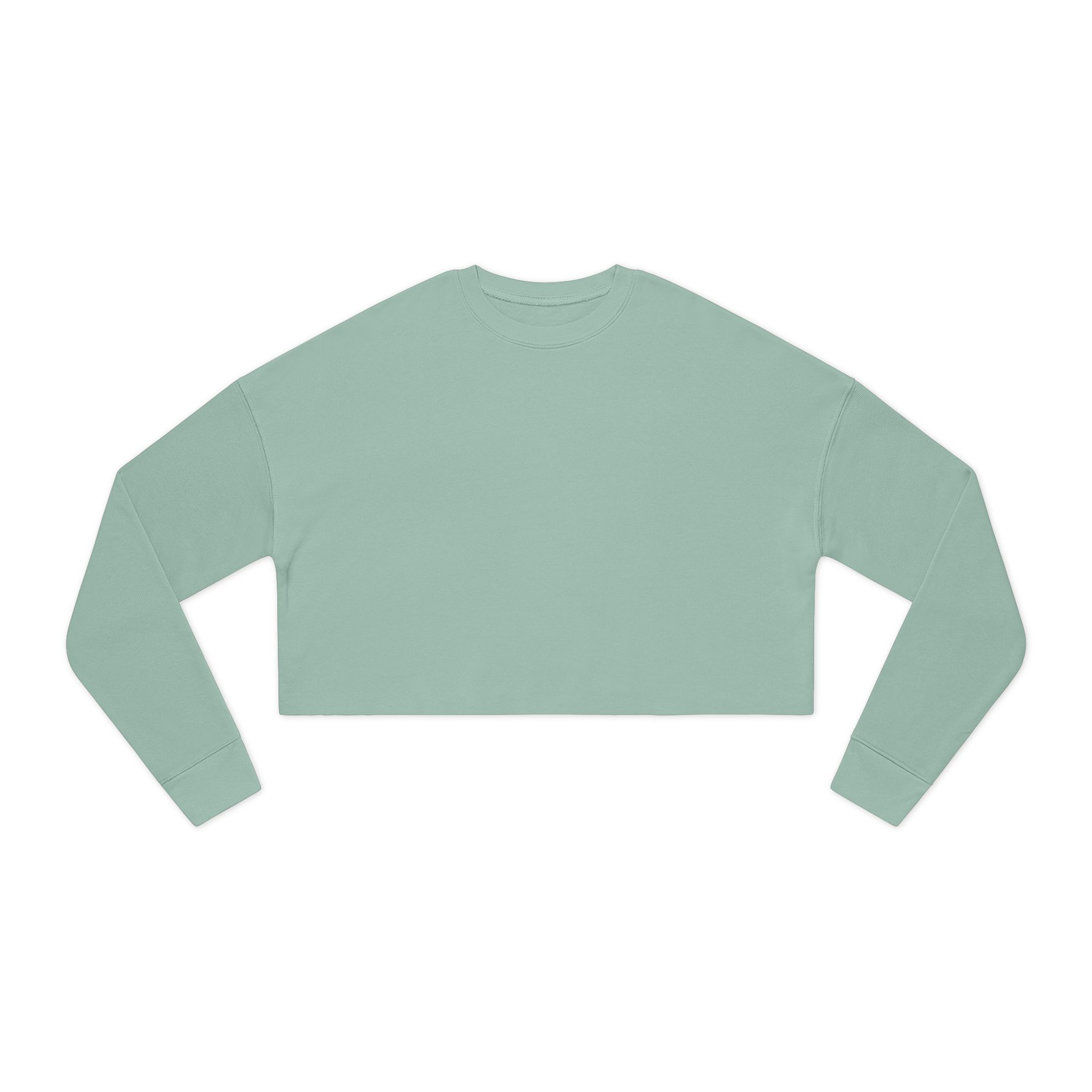 Women's Dusty Green Cropped Crewneck