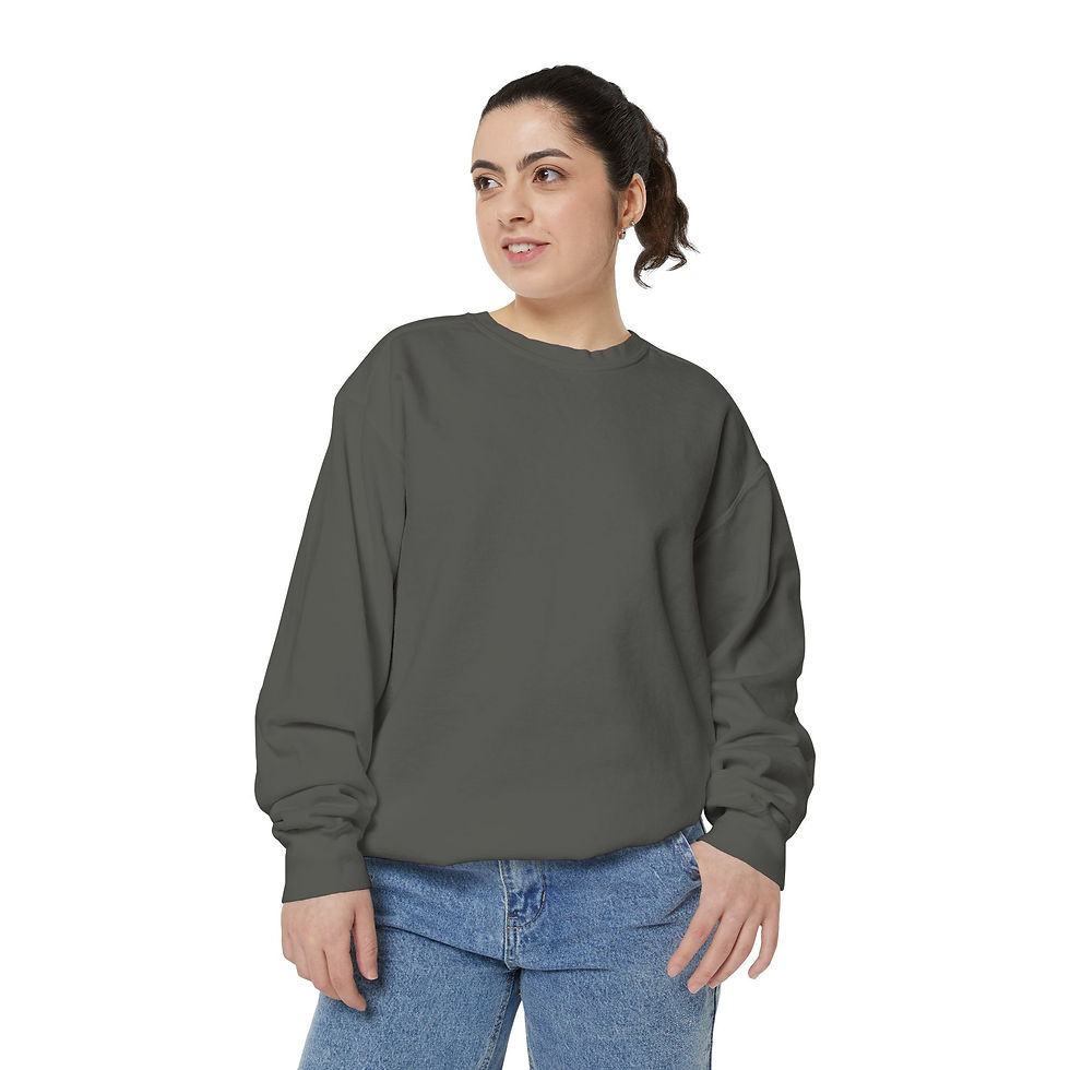 Miniature : Pull ras du cou vintage gris foncé