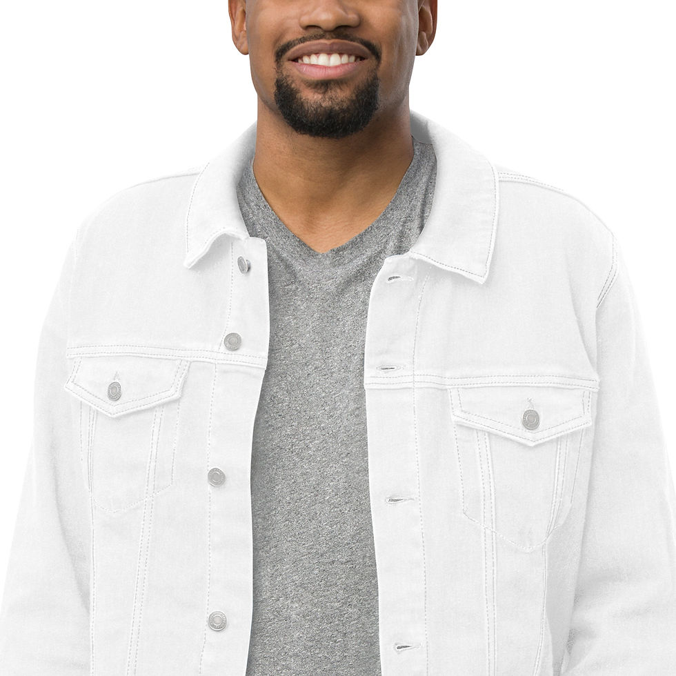الصورة المصغرة: Men's Eye-C white denim jacket
