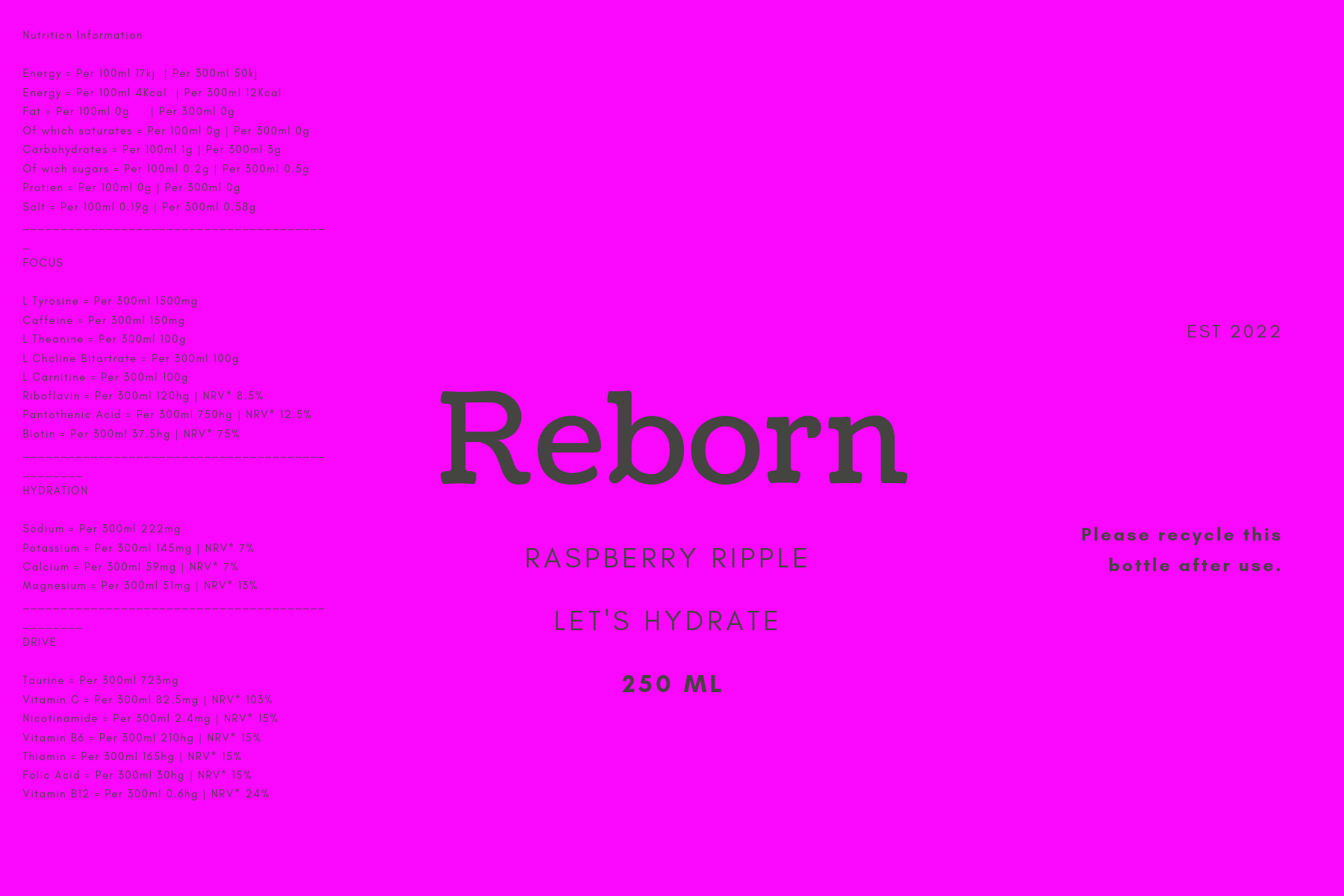 Raspberry Ripple (250-500ml Bottles) 