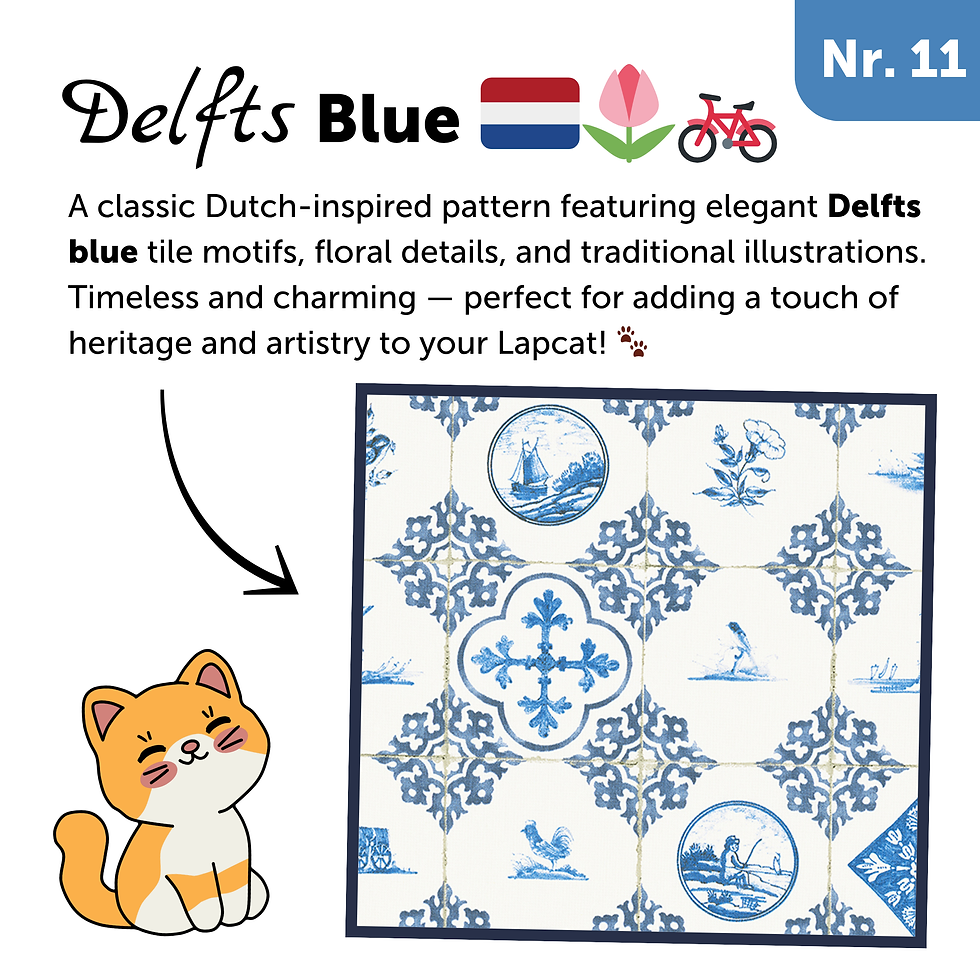 Thumbnail: Tablet kussen - Delfts Blauw tegels
