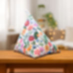Thumbnail: Tablet kussen - Gekleurde bloemen