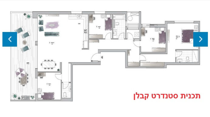 תכנית סטנדרט קבלן - תכנית מכר