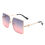 Thumbnail: Benazia Oversize Square Flat Top Sunglasses – Large Tinted Fashion Shades