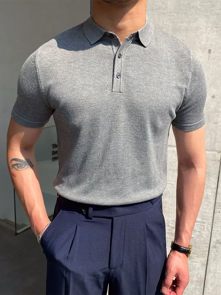 Miniatura: Summer Men Fashion Polo Shirt