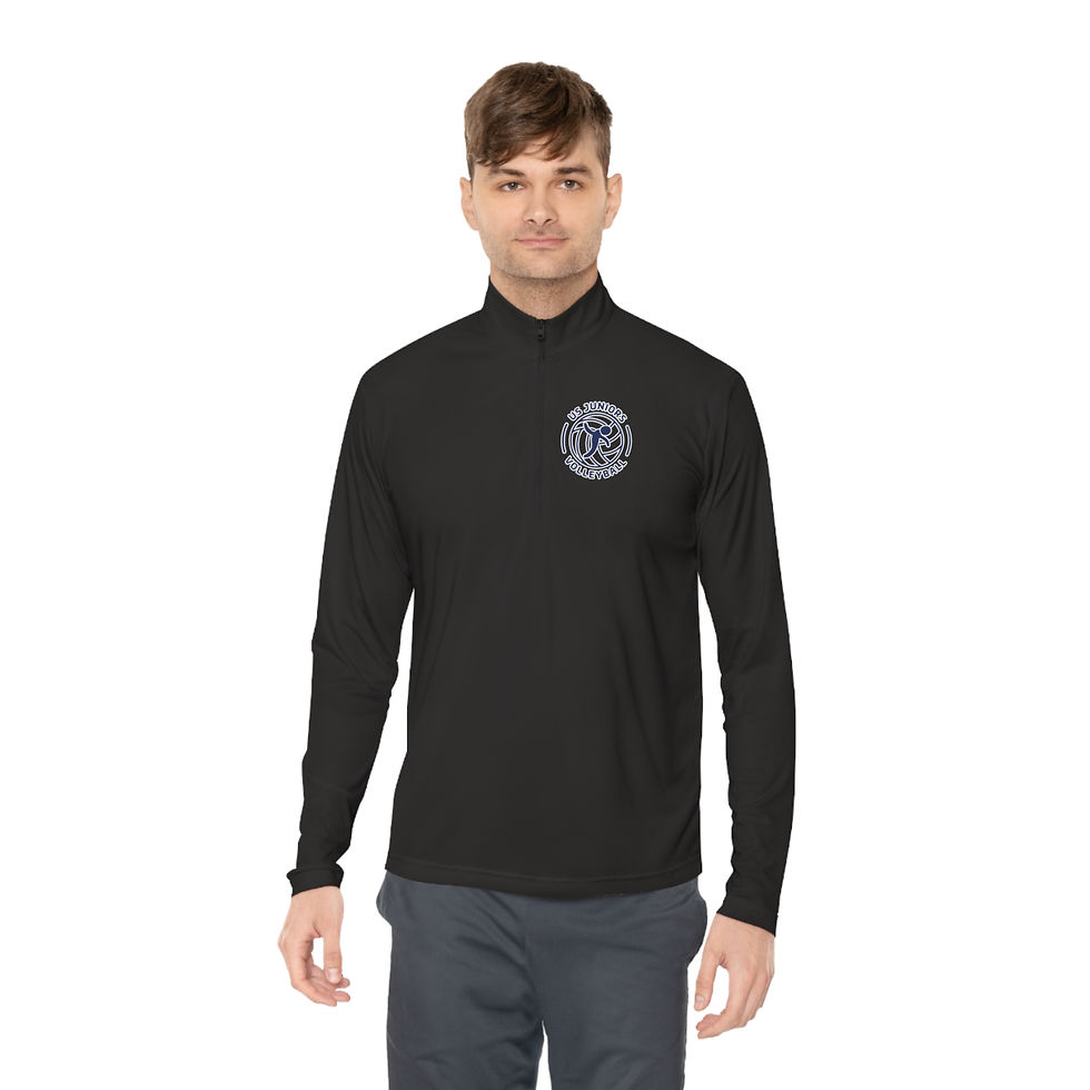 Thumbnail: Adult USJVA Quarter-Zip Pullover USJVA on Back