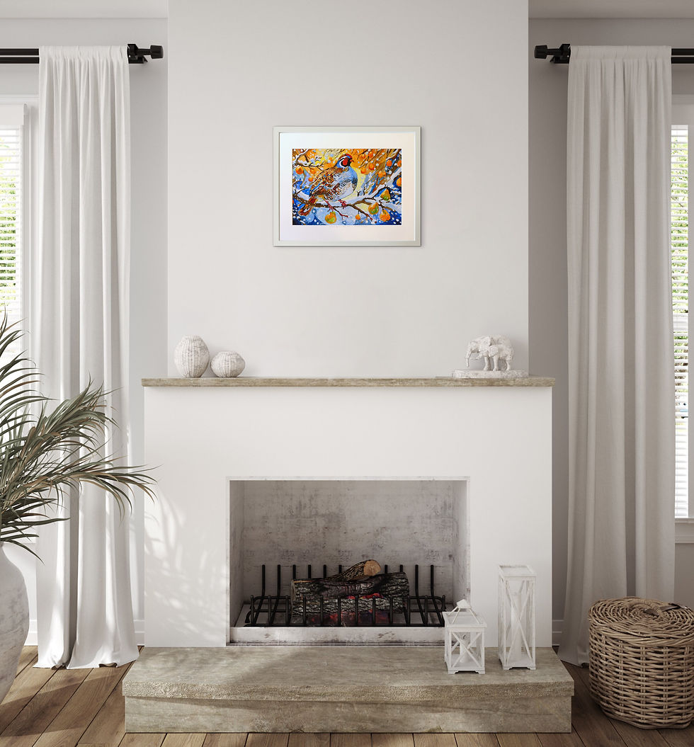 Thumbnail: A Partridge in a Pear Tree - Mounted Print