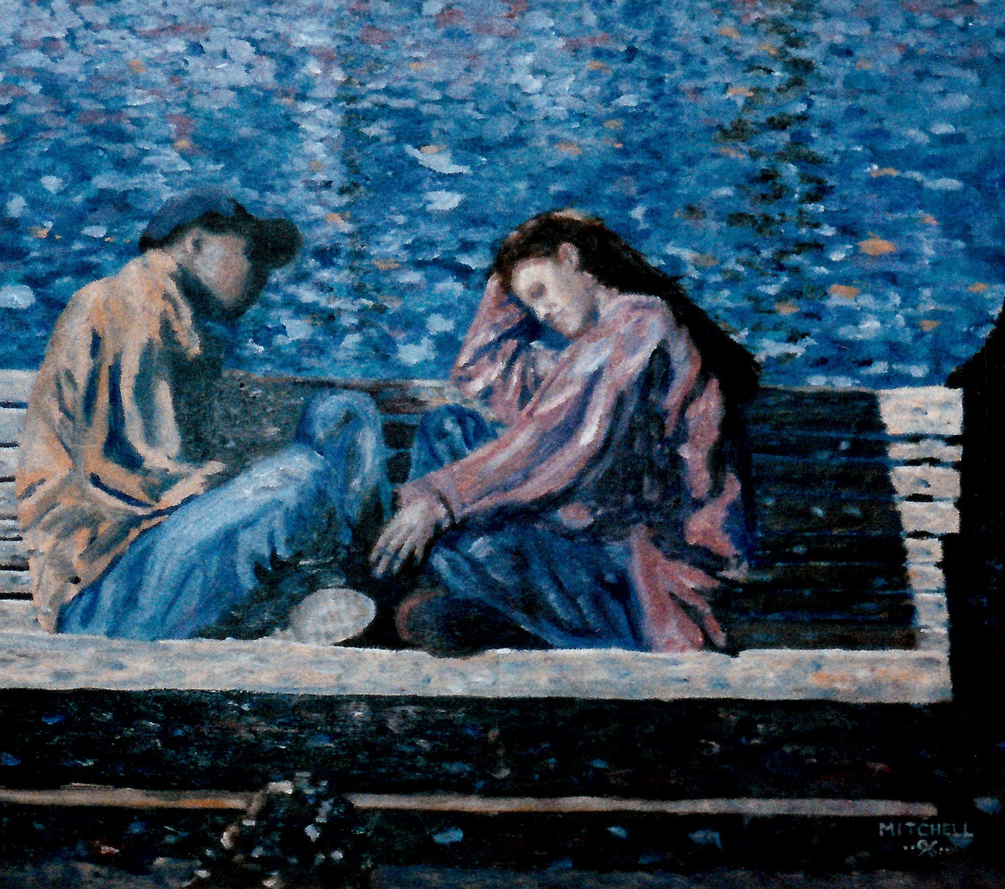 Bay Area Conversation - Mounted Print