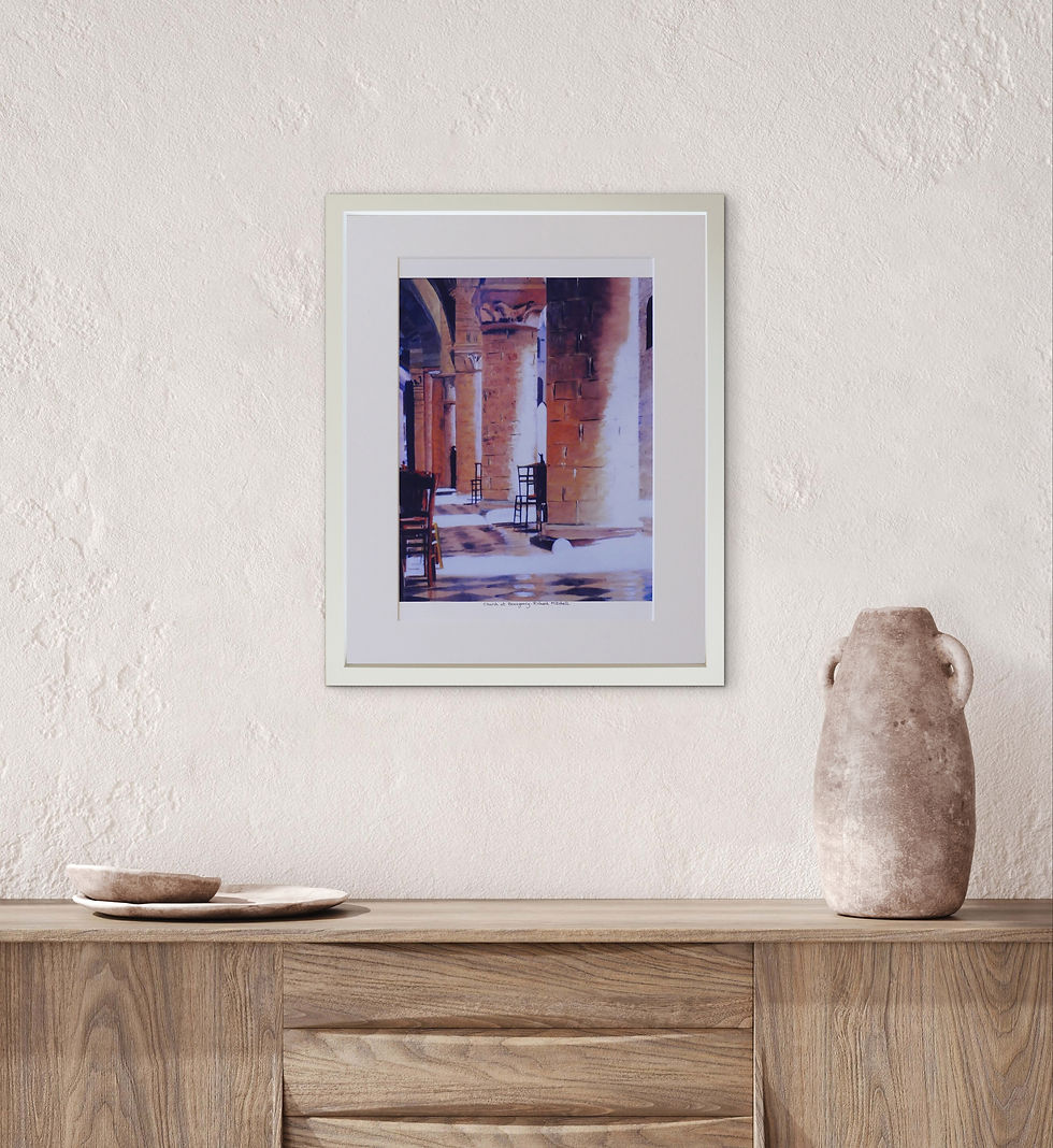 Thumbnail: Church at Beaugency - Mounted Print