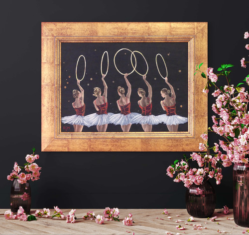 絵画 F5/5/5L1 goldis Five Gold Rings | Milky Way Gallery